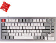 Клавиатури Keychron Q1 Silver Grey QMK TKL Gateron G Pro Red Switch RGB LED ABS