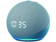 Колони Amazon Echo Dot 4 blue, с часовник