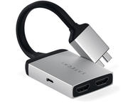 Кабели и Адаптери Satechi Type-C Dual HDMI Adapter - Silver