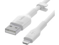 Кабели и Адаптери Belkin BOOST CHARGE Flex Silicone cable USB-A to Lightning - 1M - White