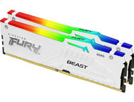 Оперативна памет 32GB (2x16GB) DDR5 5200 MT/s Kingston FURY BEAST RGB White