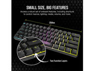 Клавиатури Corsair K65 RGB MINI 60% Mechanical Gaming Keyboard —CHERRY MX SPEED