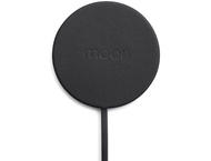Зарядни устройства Moon Wireless Charger Pad, M6000, Black Leather