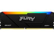 Оперативна памет 16GB (2x8GB) DDR4 3200MT/s Kingston FURY BEAST Black RGB
