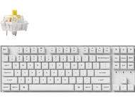 Клавиатури Keychron K8 Pro White QMK/VIA TKL K Pro(Hot Swappable) Banana Switch RGB Backlight Plastic Frame