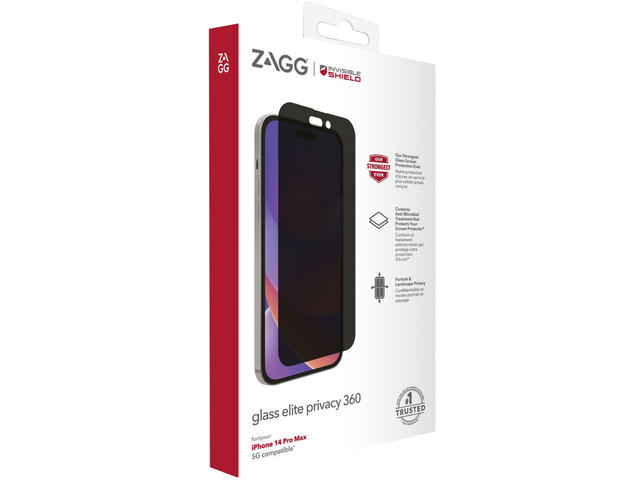 Защитно фолио InvisibleShield за iPhone 14 Pro Max Glass Elite Privacy 360 AM Case Friendly Screen
