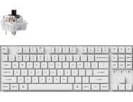 Клавиатури Keychron K8 Pro White QMK/VIA TKL K Pro(Hot Swappable) Brown Switch RGB Backlight Plastic Frame