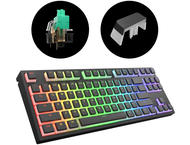 Клавиатури Dark Project KD87A Black TKL PBT - HS Gateron Cap Teal Switch, RGB