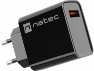 Зарядни устройства Natec Ribera Gan 18W, Black