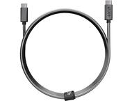 Кабели и Адаптери Next One Metallic USB-C to USB-C Cable 1.2m (3A) - Space Gray