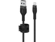 Кабели и Адаптери Belkin BoostCharge Pro Flex USB-A кабел с Lightning конектор, 2 метра, черен