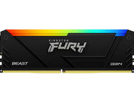 Оперативна памет 16GB (2x8GB) DDR4 2666 MT/s Kingston FURY Beast RGB Black