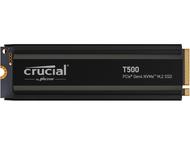 SSD 1TB Crucial T500, с Heatsink, Едрова опаковка
