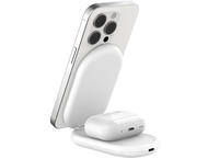 Зарядни устройства Belkin BoostCharge 2-в-1 Qi2 15W, в бяло