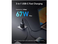 Зарядни устройства Anker Prime 67W GaN (3 порта)