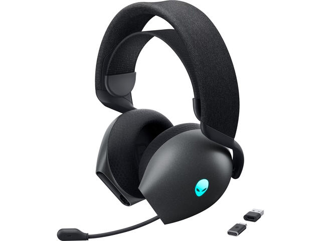 Слушалки Dell Alienware Tri Mode - AW725H, Dark Side of the Moon