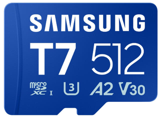 Карти памет 512GB Samsung T7 microSD Card microSDXC™ UHS-I Card
