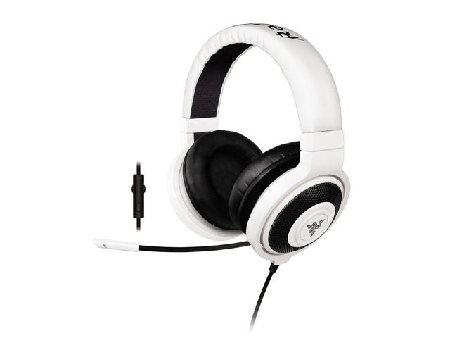 Слушалки Razer Kraken Pro, в бяло-черно