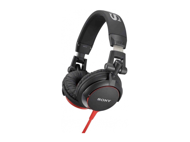 Слушалки Sony MDR-V55, черно-червени